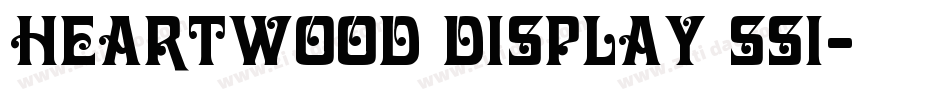 Heartwood Display SSi字体转换